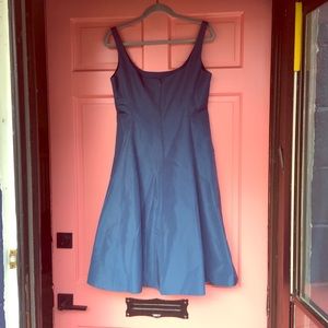 J Crew peacock blue silk dress!